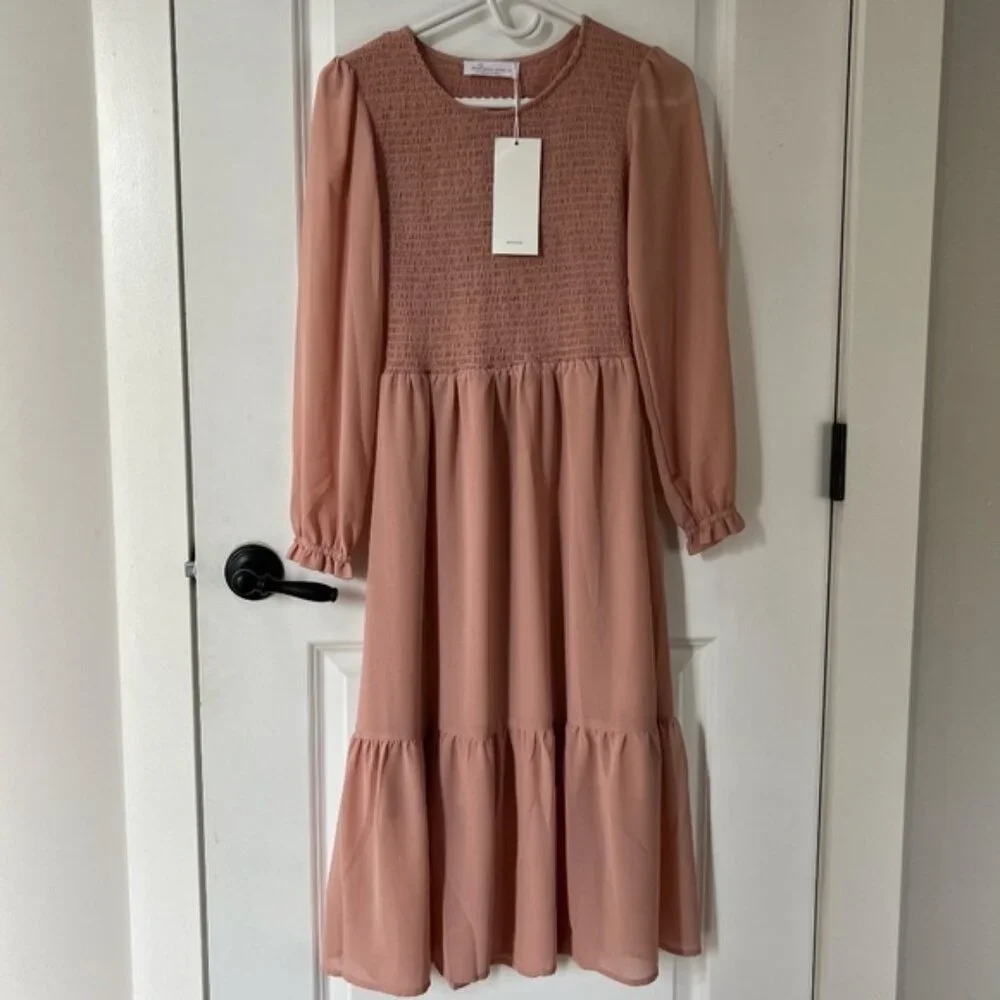 Mad about style dress Jilly Box Misty Rose NWT XS - Picture 2 of 7